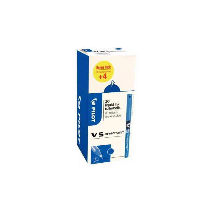 Ecopack 20 rollers V5 bleus dont 4 offerts 3131910516514 PILOT