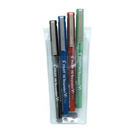 Achetez PILOT Pochette de 4 stylos feutre pointe tubulaire 0,7 mm encre liquide 4 couleurs HI-TECPOI..