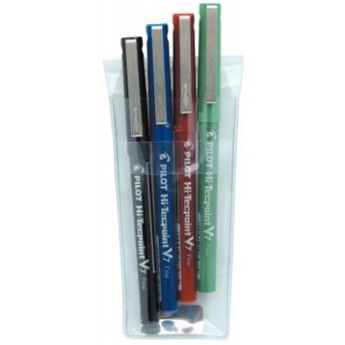 Achetez PILOT Pochette de 4 stylos feutre pointe tubulaire 0,7 mm encre liquide 4 couleurs HI-TECPOI..