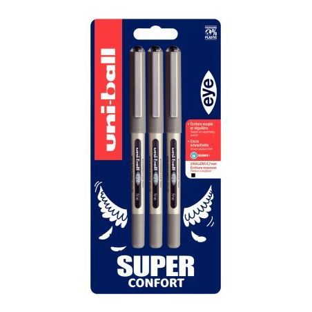 Achetez Blister de 3 rollers Eye noir UB157X3 PF N UNIBALL pas cher sur Ma Rentrée Scolaire