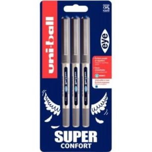 Achetez Blister de 3 rollers Eye bleu UB157X3 PF B UNIBALL pas cher sur Ma Rentrée Scolaire