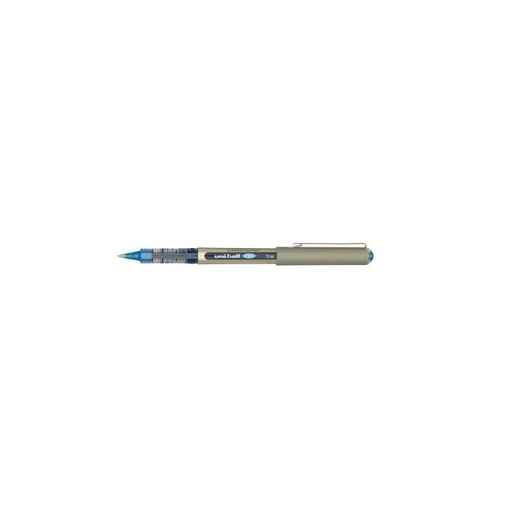 UNI-BALL Stylo Roller pointe métal fine encre liquide Bleue UNI-BALL EYE UB 157