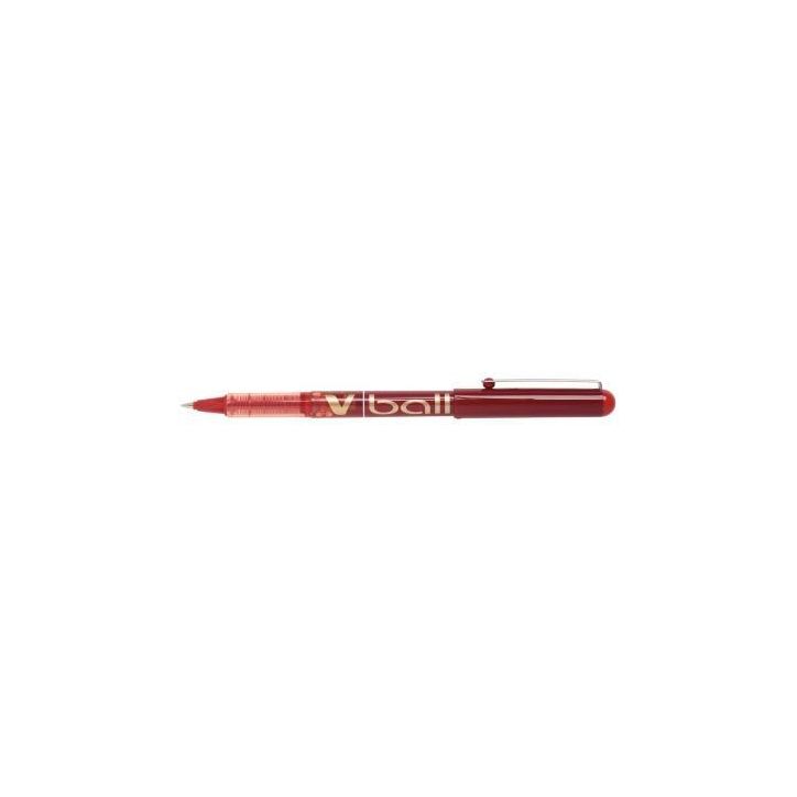 PILOT Stylo Roller pointe métal 0,7 mm encre liquide Rouge V-BALL 07