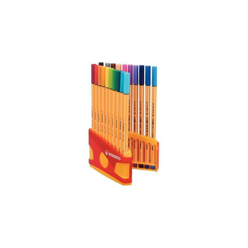 Achetez STABILO point 88 stylo-feutre pointe fine (0,4 mm) - ColorParade de 20 stylo-feutres - Color.. Achetez STABILO point 88 stylo-feutre pointe fine (0,4 mm) - ColorParade de 20 stylo-feutres - Color..