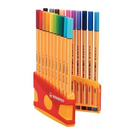 Achetez STABILO point 88 stylo-feutre pointe fine (0,4 mm) - ColorParade de 20 stylo-feutres - Color..
