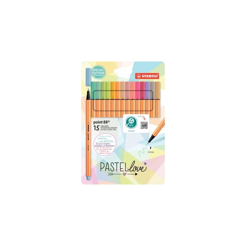 Achetez Blister de 15 feutres Point 88 pastels F59508 STABILO pas cher sur Ma Rentrée Scolaire Achetez Blister de 15 feutres Point 88 pastels F59508 STABILO pas cher sur Ma Rentrée Scolaire