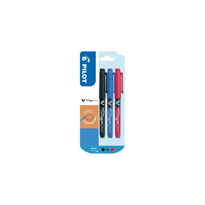Achetez Blister de 3 feutres VSign Pen assortis 3131910634058 VSIGN PILOT pas cher sur Ma Rentrée S..