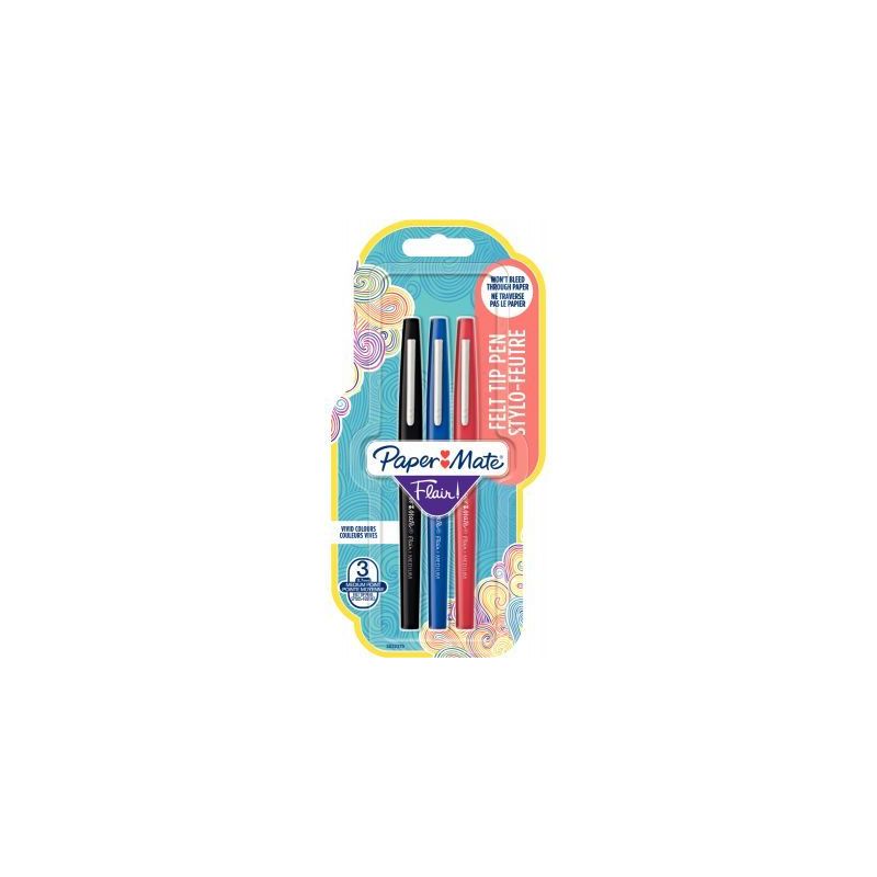Achetez Blister de 3 feutres Flair bleu, noir, rouge 2032370 FLAIR PAPER MATE pas cher sur Ma Rentrî. Achetez Blister de 3 feutres Flair bleu, noir, rouge 2032370 FLAIR PAPER MATE pas cher sur Ma Rentrî.