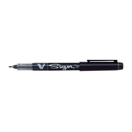 Achetez PILOT Stylo-feutre pointe en nylon largeur de trait 0,6 mm encre liquide Noire V-SIGN PEN pa..