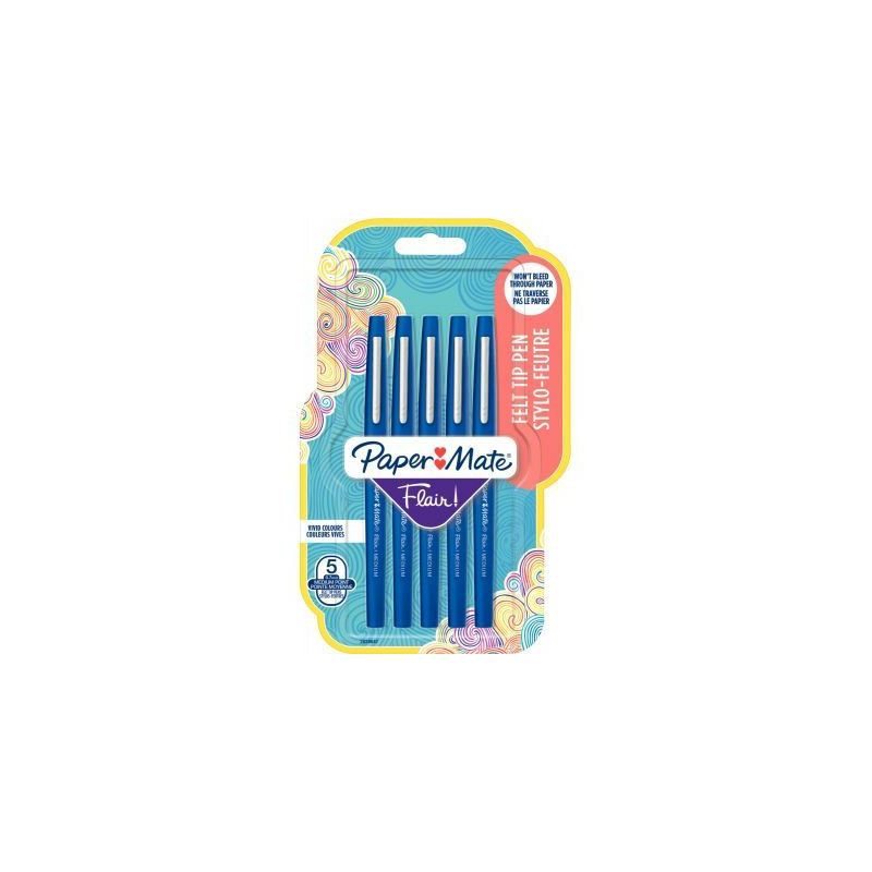 Achetez Blister de 5 feutres Flair bleus 2028647 FLAIR PAPER MATE pas cher sur Ma Rentrée Scolaire Achetez Blister de 5 feutres Flair bleus 2028647 FLAIR PAPER MATE pas cher sur Ma Rentrée Scolaire