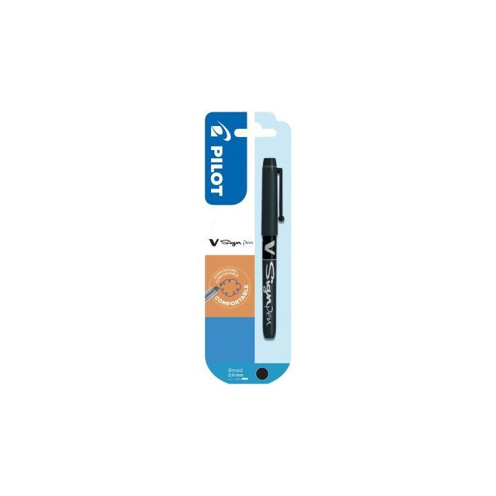 Blister de 1 feutre VSign Pen noir 3131917132106 VSIGN PILOT