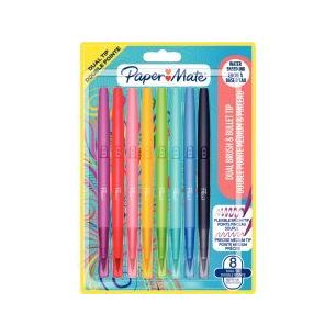 Achetez Blister de 8 feutres Flair Dual bi-pointes assortis 2199386 FLAIR pas cher sur Ma Rentrée S..