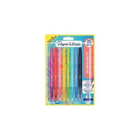 Achetez Blister de 8 feutres Flair Dual bi-pointes assortis 2199386 FLAIR pas cher sur Ma Rentrée S..
