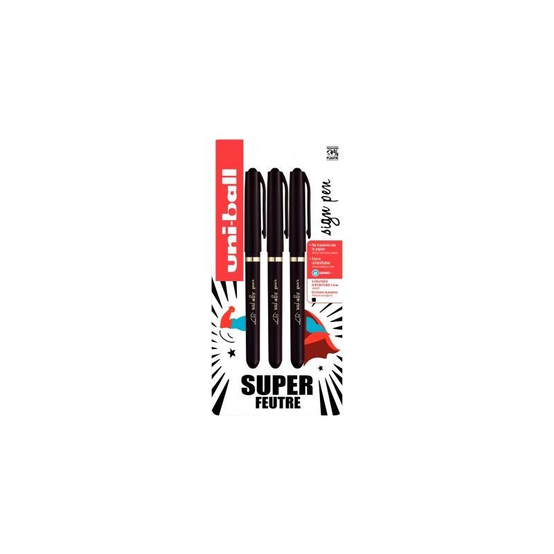 Achetez Blister de 3 rollers Sign Pen noirs SPX3 PF N UNIBALL pas cher sur Ma Rentrée Scolaire Achetez Blister de 3 rollers Sign Pen noirs SPX3 PF N UNIBALL pas cher sur Ma Rentrée Scolaire