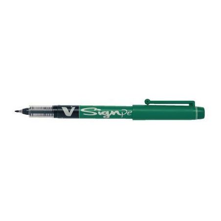 Achetez PILOT Stylo-feutre pointe en nylon largeur de trait 0,6 mm encre liquide Verte V-SIGN PEN pa..