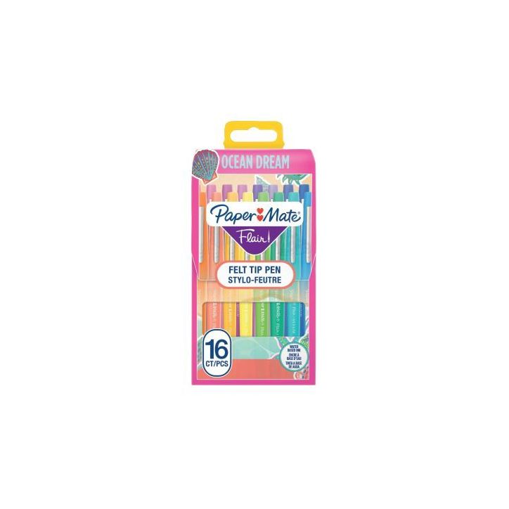 Pochette de 16 feutres Flair Océan Dream 2217720 FLAIR PAPER MATE