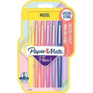 Achetez PAPERMATE Blister de 6 feutres Flair Metallic Pastel assortis pas cher sur Ma Rentrée Scola..