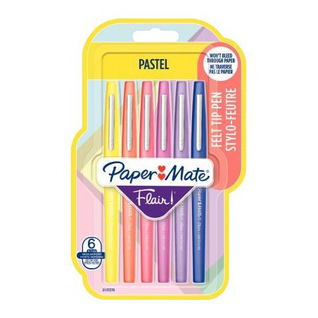 Achetez PAPERMATE Blister de 6 feutres Flair Metallic Pastel assortis pas cher sur Ma Rentrée Scola..