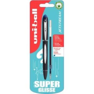 Achetez Blister de 1 stylo Jetstream bleu + 1 recharge bleue SX210X1+1RECH PF B pas cher sur Ma Rent..