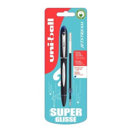 Achetez Blister de 1 stylo Jetstream bleu + 1 recharge bleue SX210X1+1RECH PF B pas cher sur Ma Rent..