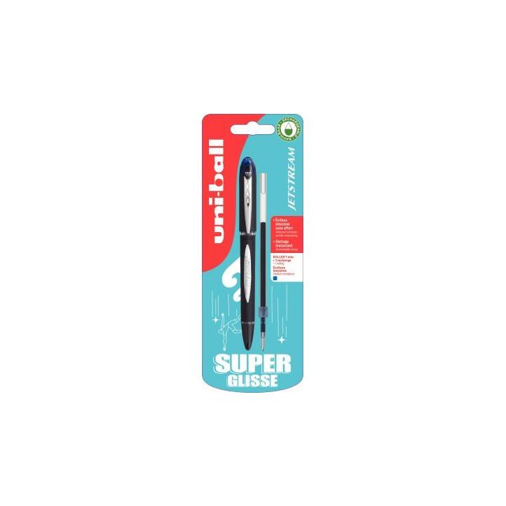 Blister de 1 stylo Jetstream bleu + 1 recharge bleue SX210X1+1RECH PF B