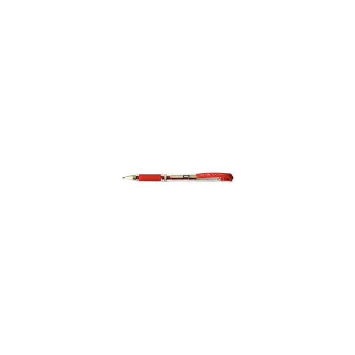 UNI-BALL Stylo bille pointe large encre gel Rouge SIGNO BROAD, corps avec grip +capuchon UNI-BALL