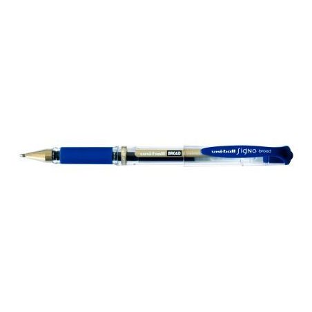 Achetez UNI-BALL Stylo bille pointe large encre gel Bleu SIGNO BROAD, corps avec grip +capuchon UNI-..