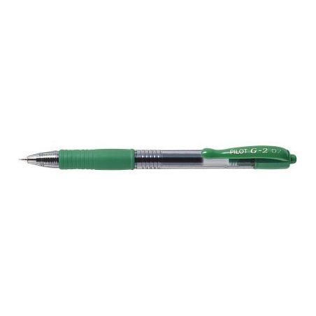 Achetez PILOT Stylo bille pointe moyenne rétractable encre gel Verte corps plastique avec grip caou..