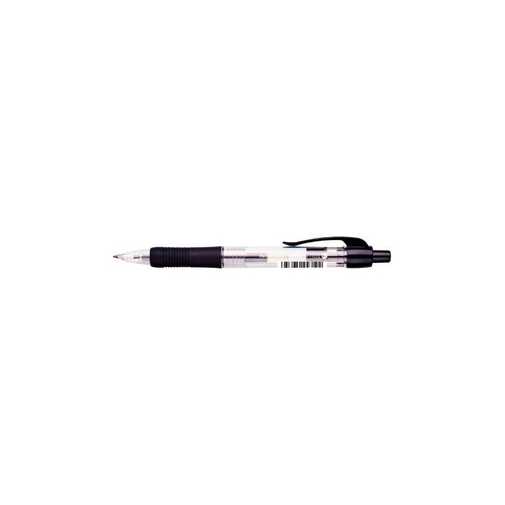 Stylo bille rétractable avec grip confort noir