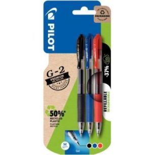 Achetez Blister de 3 stylos G2 assortis 313191021797 G-2 PILOT pas cher sur Ma Rentrée Scolaire