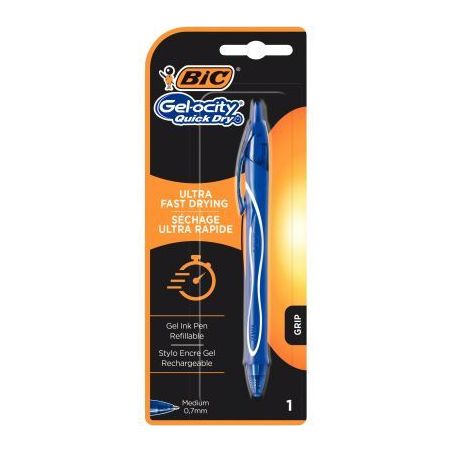 Achetez Blister de 1 roller gel Quick Dry bleu 964765 BIC pas cher sur Ma Rentrée Scolaire