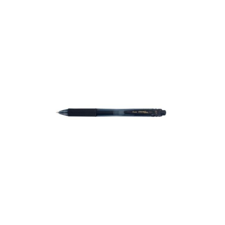 PENTEL Roller encre gel rétractable Energel X, Pointe 0,7 mm, Noir