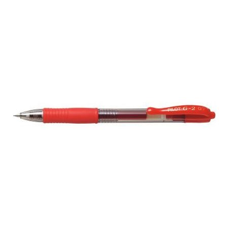 Achetez PILOT Stylo bille pointe moyenne rétractable encre gel Rouge corps plastique avec grip caou..