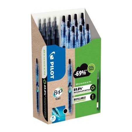 Achetez Pack de 10 stylos B2P gel + 10 recharges noires 3131910556190 PILOT pas cher sur Ma Rentrée..