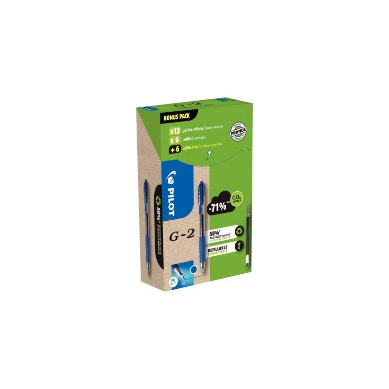 Achetez Greenpack 12 stylos bleus + 12 recharges G2 bleues 3131910556183 PILOT pas cher sur Ma Rentr.. Achetez Greenpack 12 stylos bleus + 12 recharges G2 bleues 3131910556183 PILOT pas cher sur Ma Rentr..