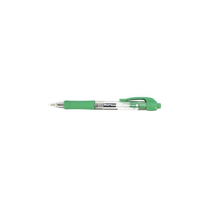 Stylo bille rétractable avec grip confort vert