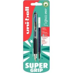 Achetez Blister de 1 roller Signo RT207 bleu + 1 recharge UMN207X1+1RECH PF B pas cher sur Ma Rentrî.