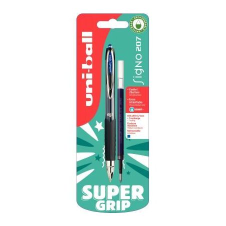 Achetez Blister de 1 roller Signo RT207 bleu + 1 recharge UMN207X1+1RECH PF B pas cher sur Ma Rentrî.