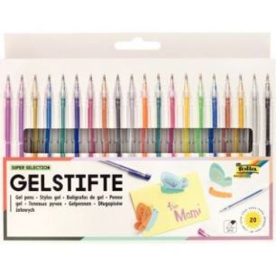 Achetez Pochette de 20 stylos encre gel assortis 1929 pas cher sur Ma Rentrée Scolaire