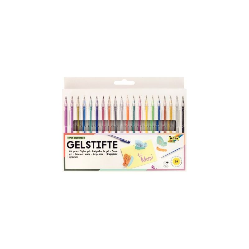 Achetez Pochette de 20 stylos encre gel assortis 1929 pas cher sur Ma Rentrée Scolaire