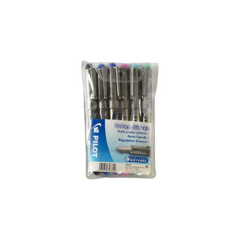 Achetez Blister de 6 stylos plumes jetable V-Pen assortis 3131910728801 V-SIGN PEN PILOT pas cher su.. Achetez Blister de 6 stylos plumes jetable V-Pen assortis 3131910728801 V-SIGN PEN PILOT pas cher su..