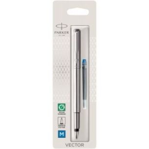 Achetez Blister de 1 stylo plume Vector avec une cartouche bleue 1870805 PARKER pas cher sur Ma Rent..