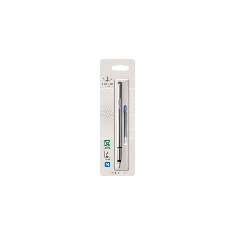 Achetez Blister de 1 stylo plume Vector avec une cartouche bleue 1870805 PARKER pas cher sur Ma Rent.. Achetez Blister de 1 stylo plume Vector avec une cartouche bleue 1870805 PARKER pas cher sur Ma Rent..