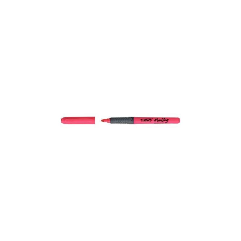 Achetez BIC Highlighter Grip Surligneurs Pointe Biseautée - Rose pas cher sur Ma Rentrée Scolaire