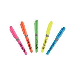Achetez BIC Highlighter Grip Surligneurs Pointe Biseautée - Couleurs Fluo Assorties, Etui Carton de..