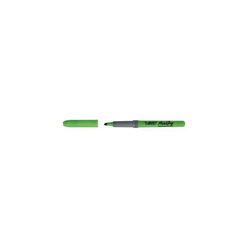 Achetez BIC Highlighter Grip Surligneurs Pointe Biseautée - Vert pas cher sur Ma Rentrée Scolaire
