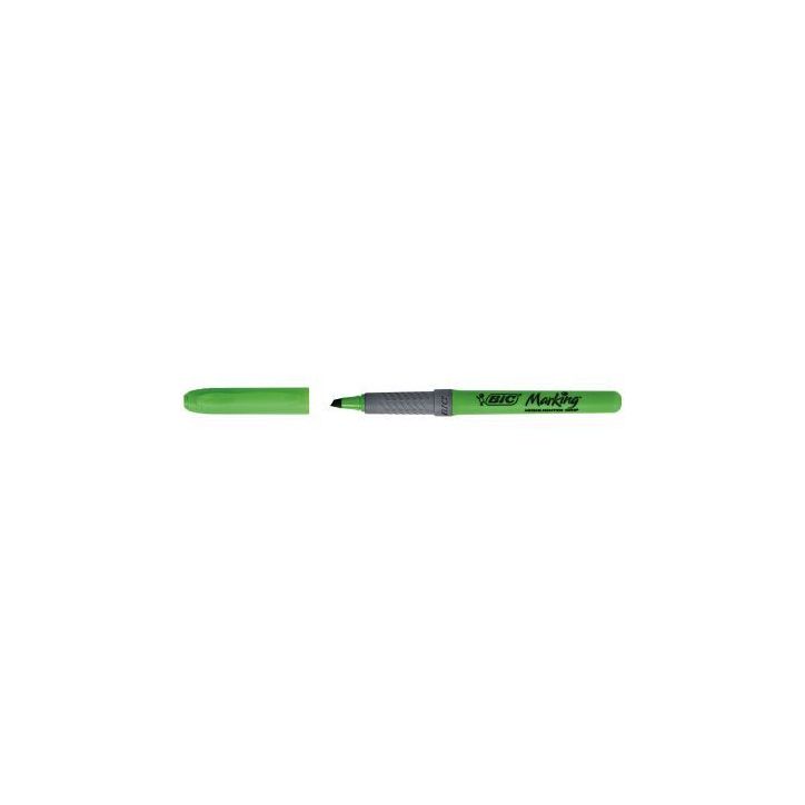BIC Highlighter Grip Surligneurs Pointe Biseautée - Vert