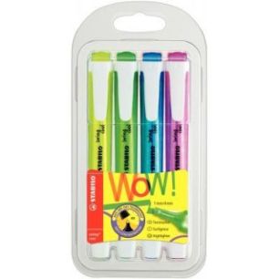 Achetez Blister de 4 surligneurs Swing Cool assortis 275/4 SWING COOL STABILO pas cher sur Ma Rentrî.