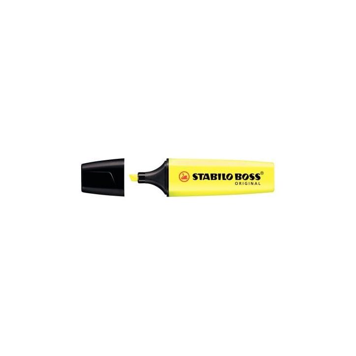 STABILO BOSS ORIGINAL surligneur pointe biseautée - Jaune fluo