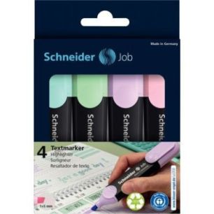 Achetez Pochette de 4 surligneurs Job Pastel assortis 115098 SCHNEIDER pas cher sur Ma Rentrée Scol..